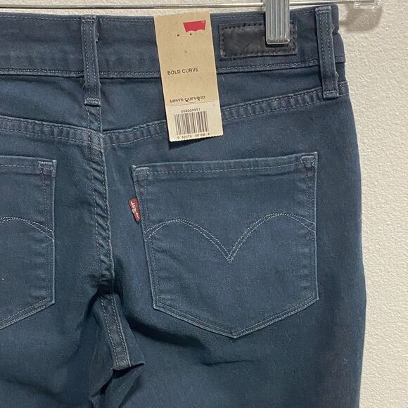 Levi’s 529 Bold Curve Mid-Rise Skinny Jeans Dark Wash – Size 14 / W29 - Picture 7 of 11
